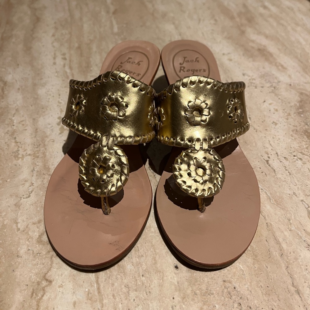 Jack Rogers Gold Women's Sandals